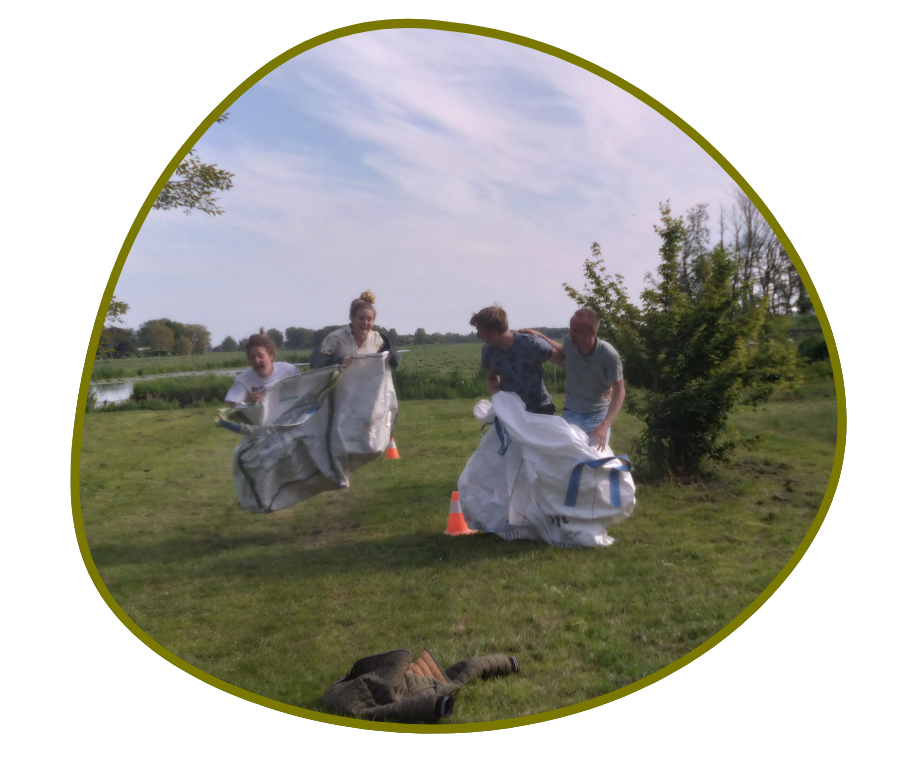 Blob met foto zakspringen gemeentedag